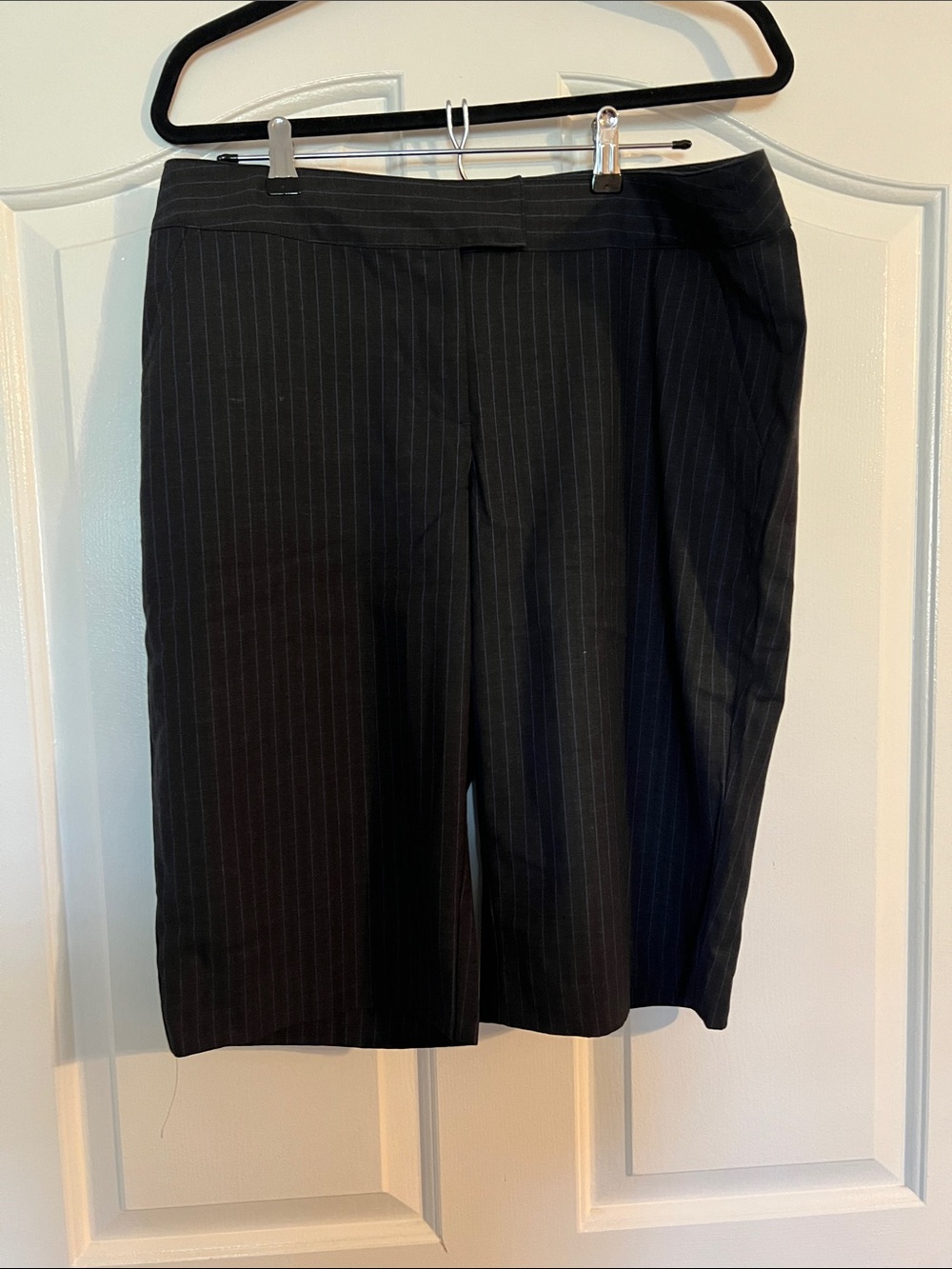 Mixit Black Pinstripe Bermuda Shorts